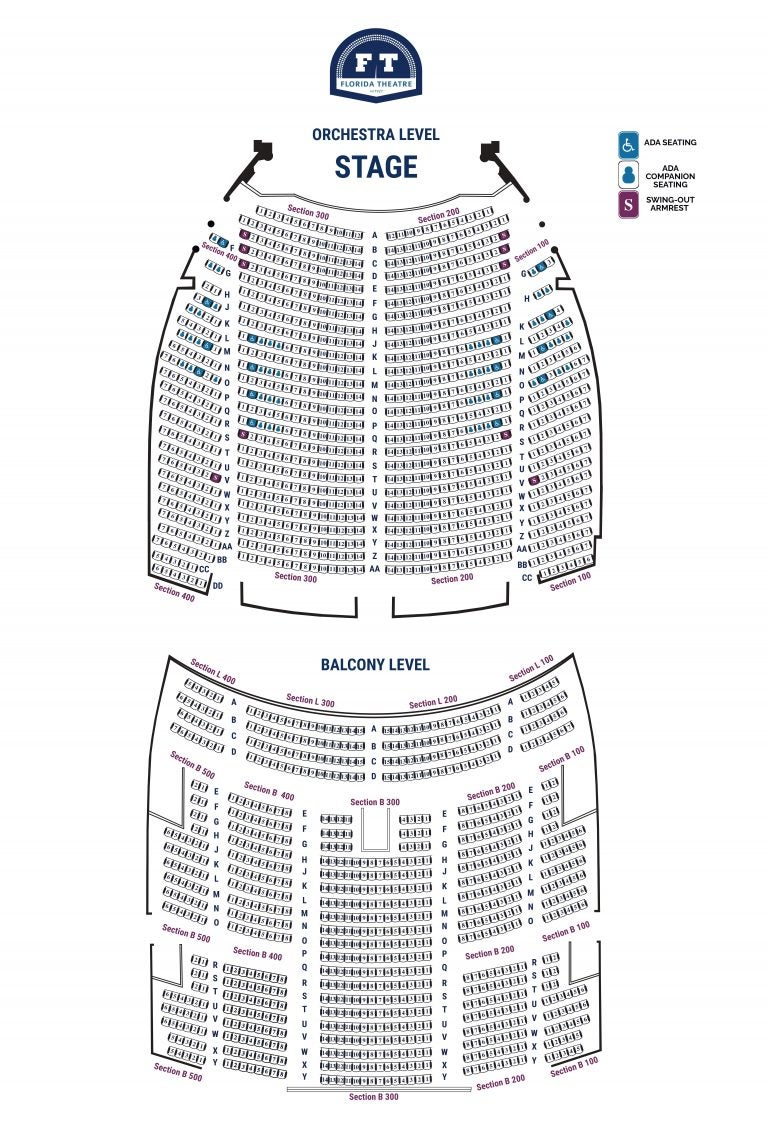 Bader Theatre Seating Chart