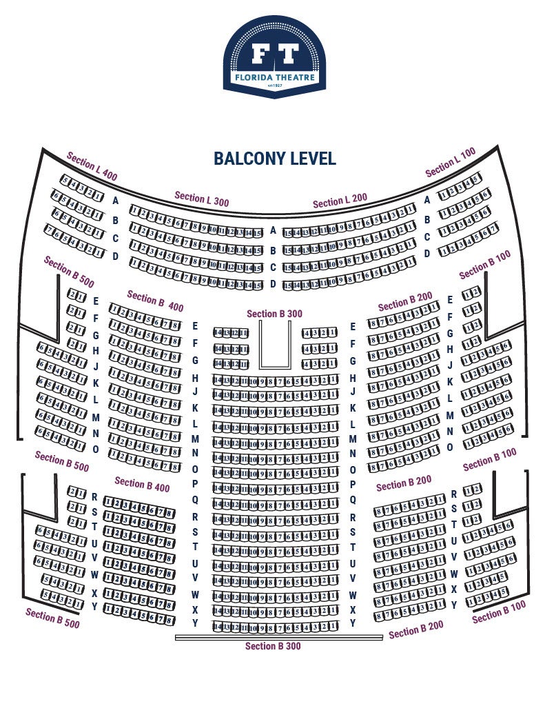 Seating Chart Florida Theatre