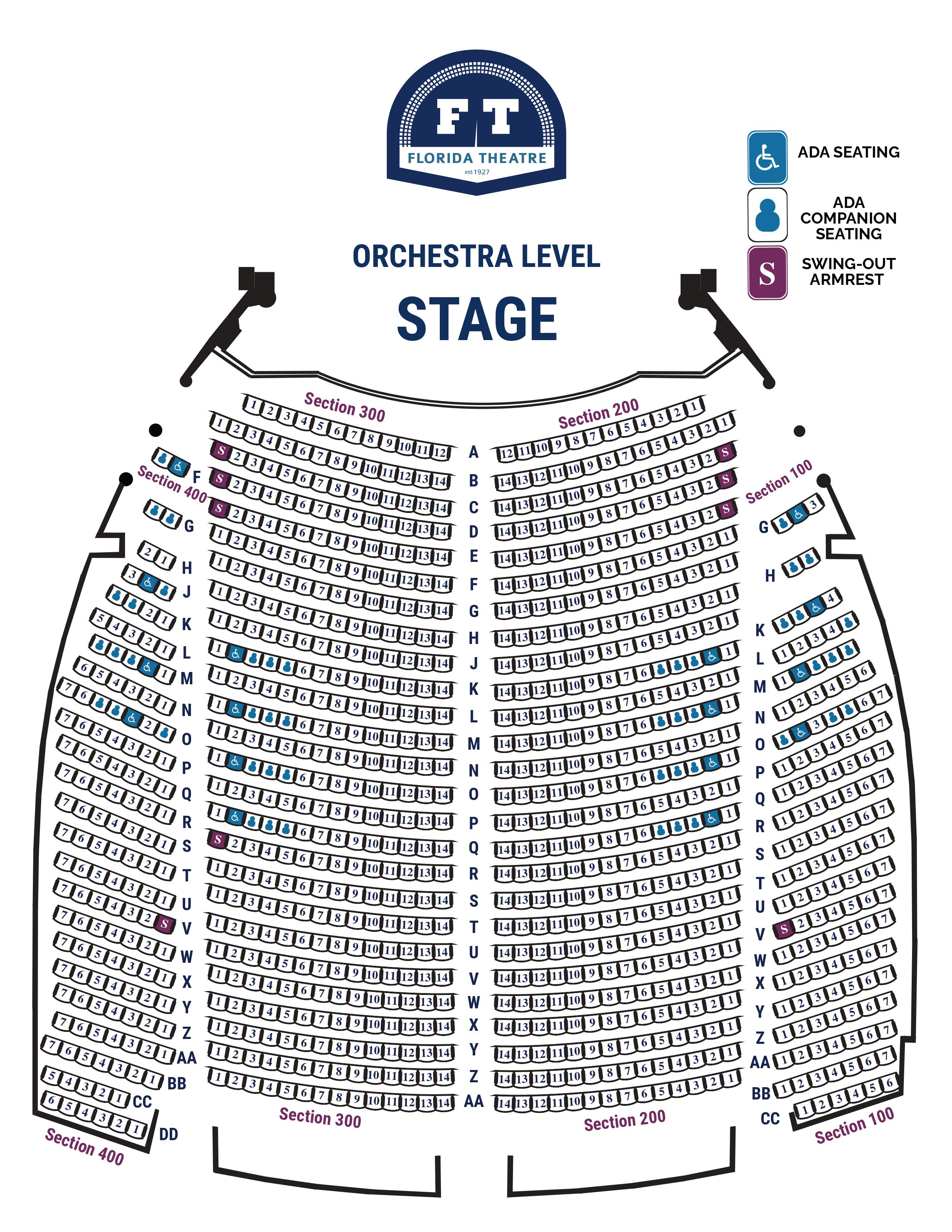 Theater Jacksonville Seating Chart